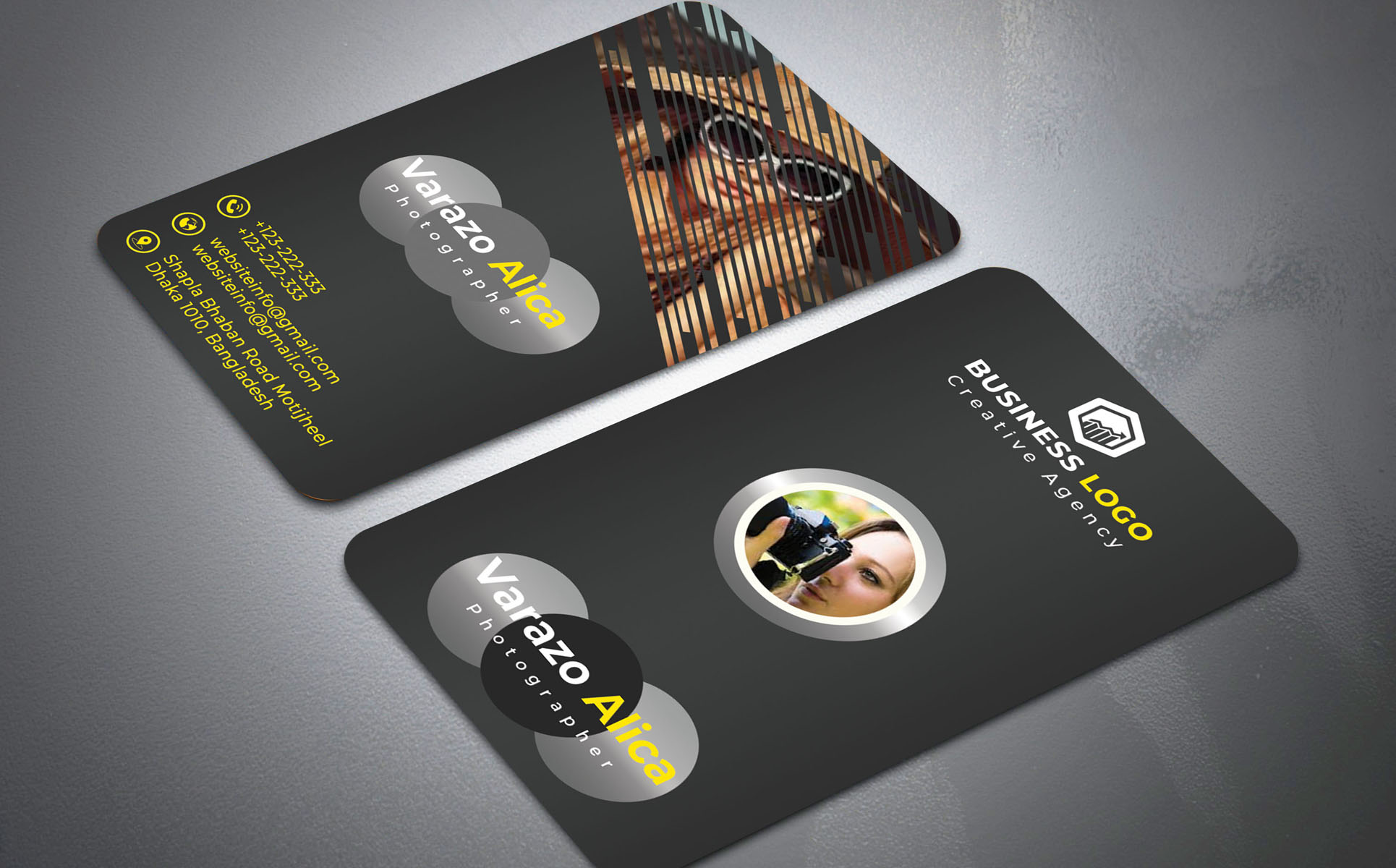 Download Фирменный стиль "Photography Business card - Corporate Identity Template" / Photography Business card - Corporate Identity Template - Фирменный стиль на тему графика agency,business,card,camera,clean,company,creative,design,freelance,individual,model,modern,orange,photo,photographer,photography,logo,professional,psd,shutter