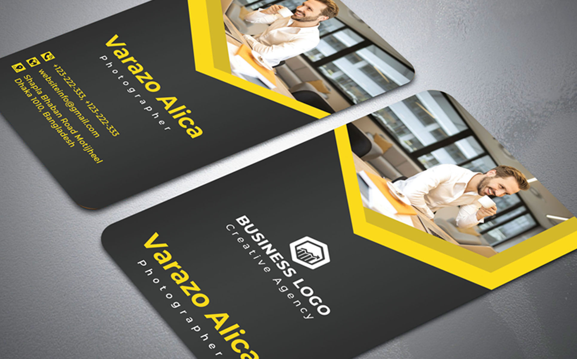 Download Фирменный стиль "Creative Business card - Corporate Identity Template" / Creative Business card - Corporate Identity Template - Фирменный стиль на тему графика black,blue,business,card,design,clean,corporate,creative,cyan,orange,personal,photoshop,template,print,red,simple,stylish,trendy,elegant,geniuspoint