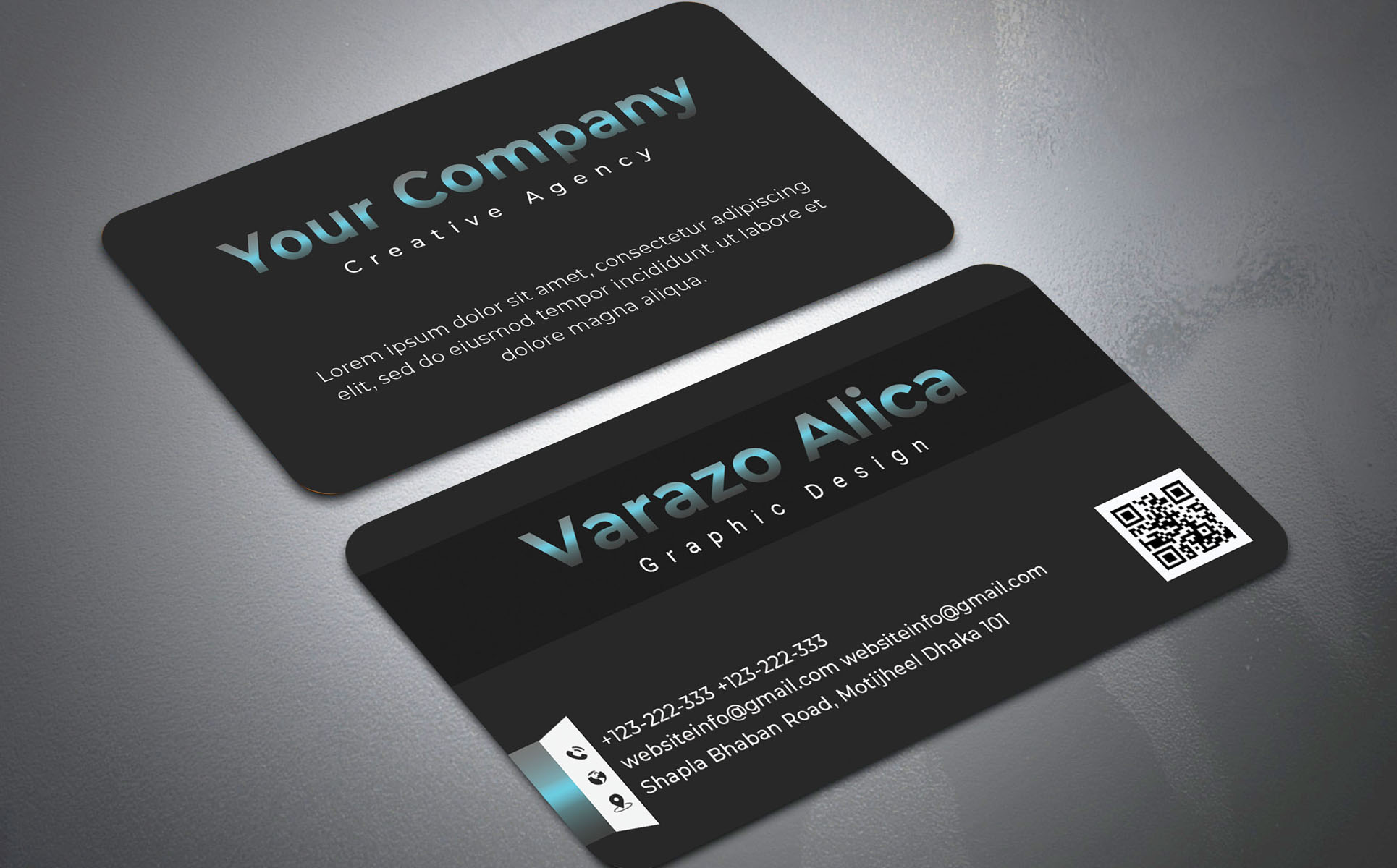 Download Фирменный стиль "Black Business card - Corporate Identity Template" / Black Business card - Corporate Identity Template - Фирменный стиль на тему графика black,business,card,call,classy,clean,corporate,creative,dark,design,high,quality,horizontal,luxury,minimal,minimalist,modern,name,personal,psd