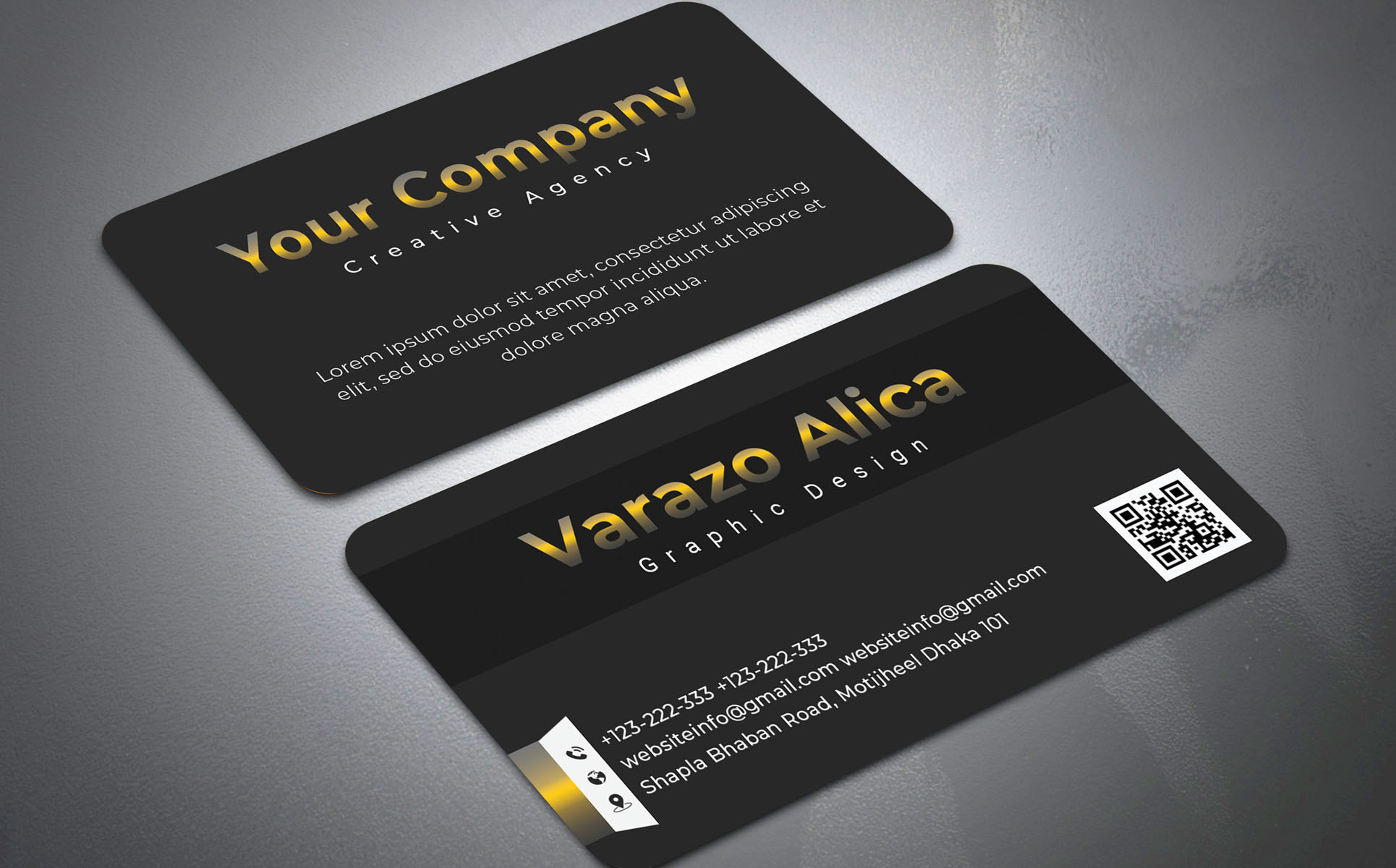 Download Фирменный стиль "Black Business card - Corporate Identity Template" / Black Business card - Corporate Identity Template - Фирменный стиль на тему графика black,business,card,call,classy,clean,corporate,creative,dark,design,high,quality,horizontal,luxury,minimal,minimalist,modern,name,personal,psd