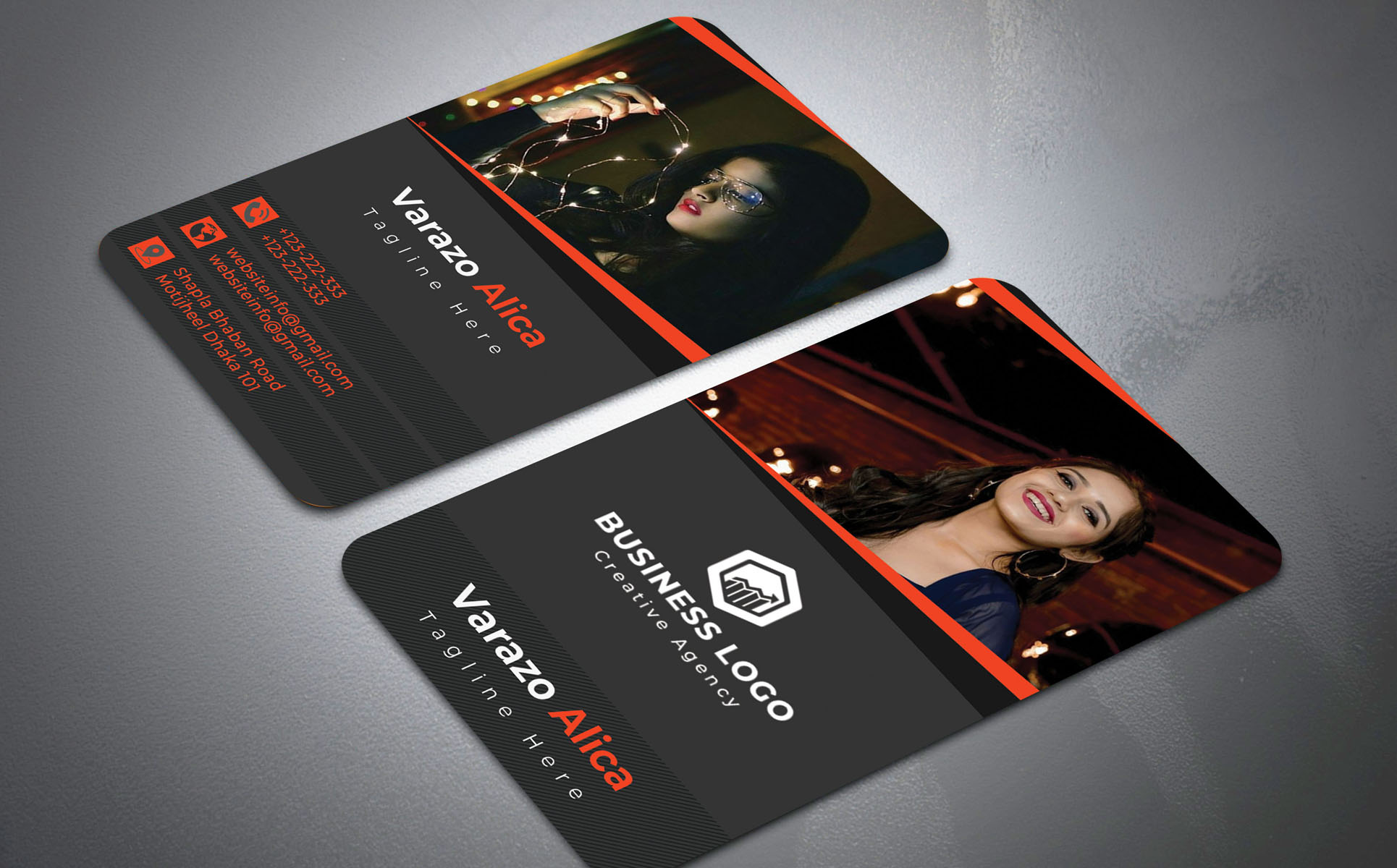 Download Фирменный стиль "Creative Business Card - Corporate Identity Template" / Creative Business Card - Corporate Identity Template - Фирменный стиль на тему графика agency,black,blue,business,card,clean,company,corporate,creative,design,elegant,green,horizontal,modern,orange,original,photoshop,print,ready,red