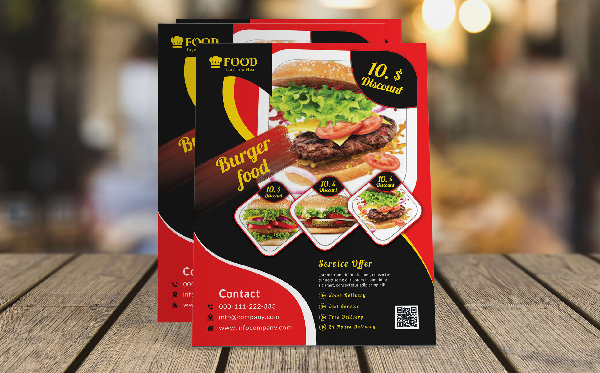 Download Фирменный стиль "Restaurant Flyer - Corporate Identity Template" / Restaurant Flyer - Corporate Identity Template - Фирменный стиль на тему графика bakery,flyer,bbg,burger,cafe,cake,dinner,fast,food,menu,lunch,pizza,restaurant