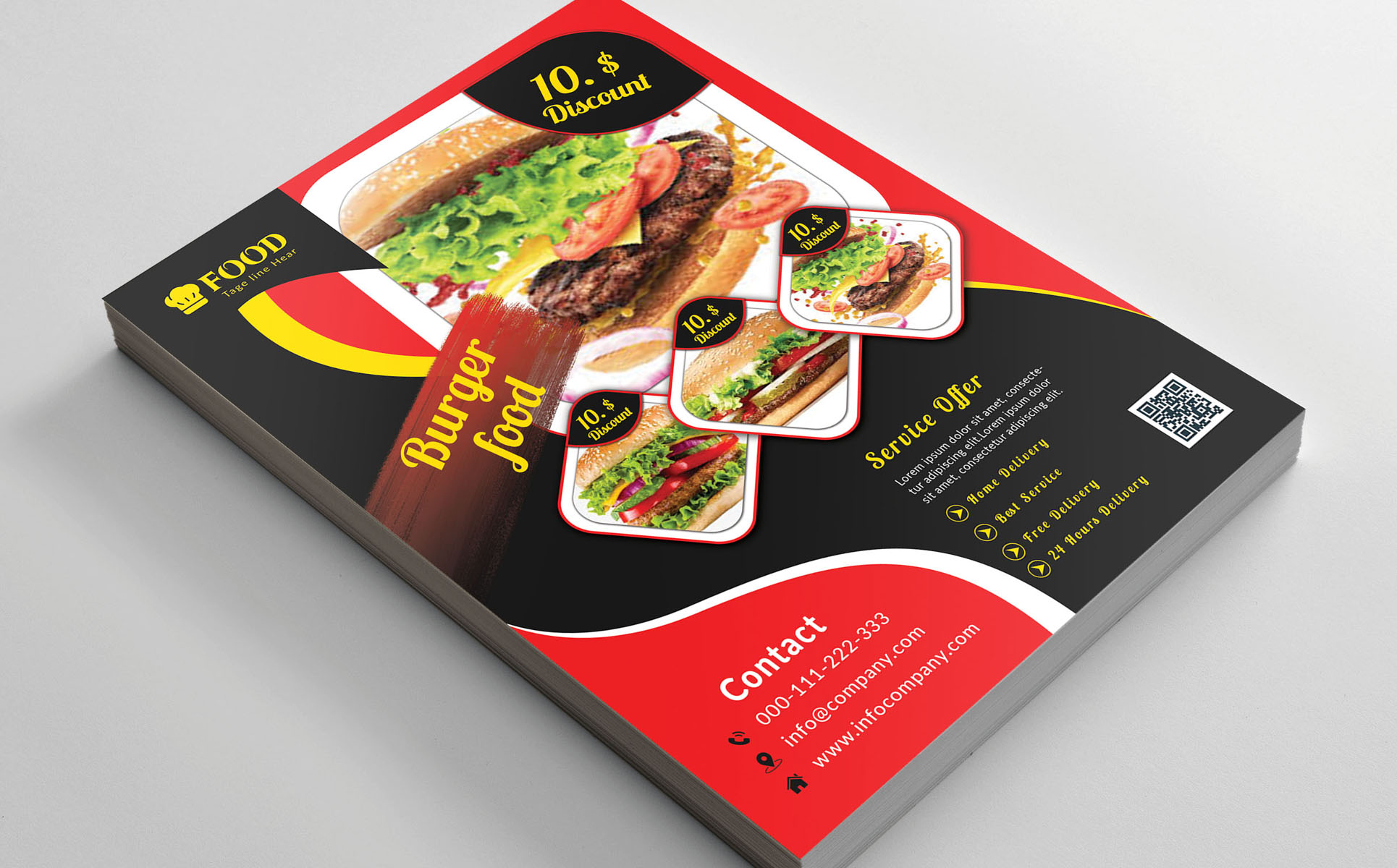 Download Фирменный стиль "Restaurant Flyer - Corporate Identity Template" / Restaurant Flyer - Corporate Identity Template - Фирменный стиль на тему графика bakery,flyer,bbg,burger,cafe,cake,dinner,fast,food,menu,lunch,pizza,restaurant