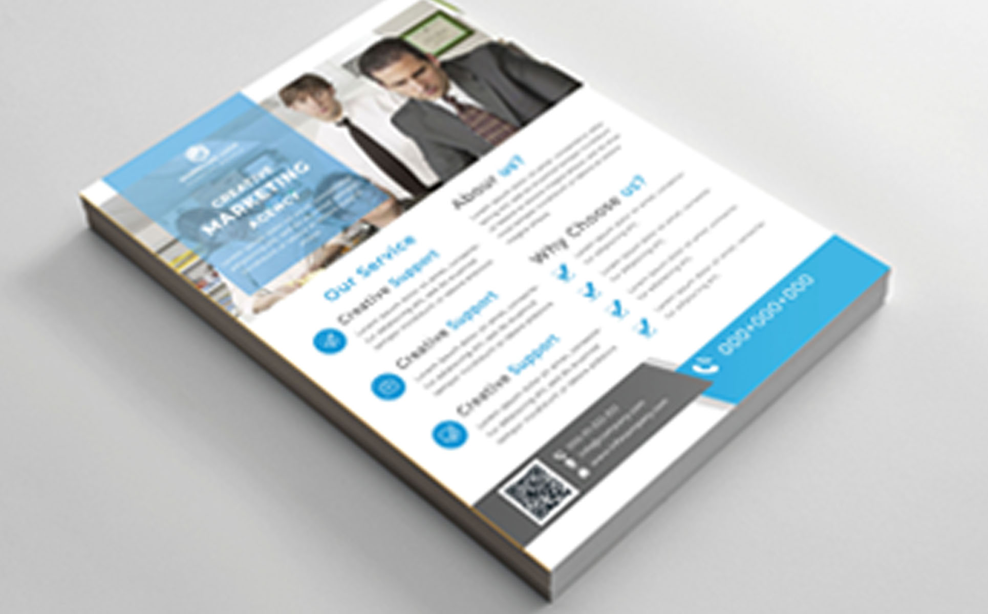 Download Фирменный стиль "Creative Business Flyer - Corporate Identity Template" / Creative Business Flyer - Corporate Identity Template - Фирменный стиль на тему графика colorful,colour,corporate,creative,elegant,furniture,grey,informative,land,layout,multipurpose,presentation,print,ready,promotion,real,estate,realestateundefined