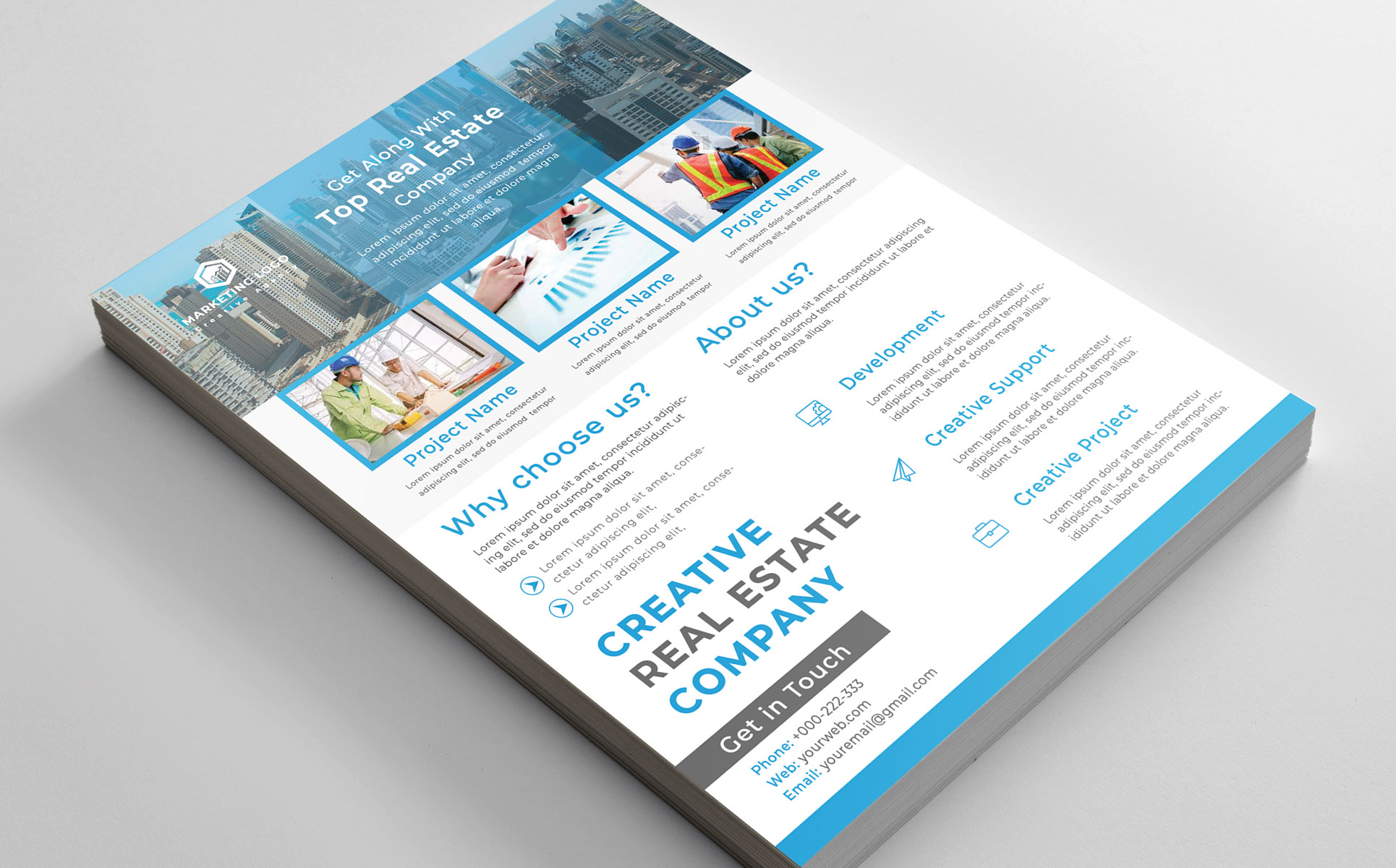 Download Фирменный стиль "Creative Business Flyer - Corporate Identity Template" / Creative Business Flyer - Corporate Identity Template - Фирменный стиль на тему графика business,flyer,clean,company,consultant,corporate,creative,design,handout,leaflet,magazine,marketing,modern,multipurpose,newspaper,pamphlet,photoshop,poster,professionalundefined