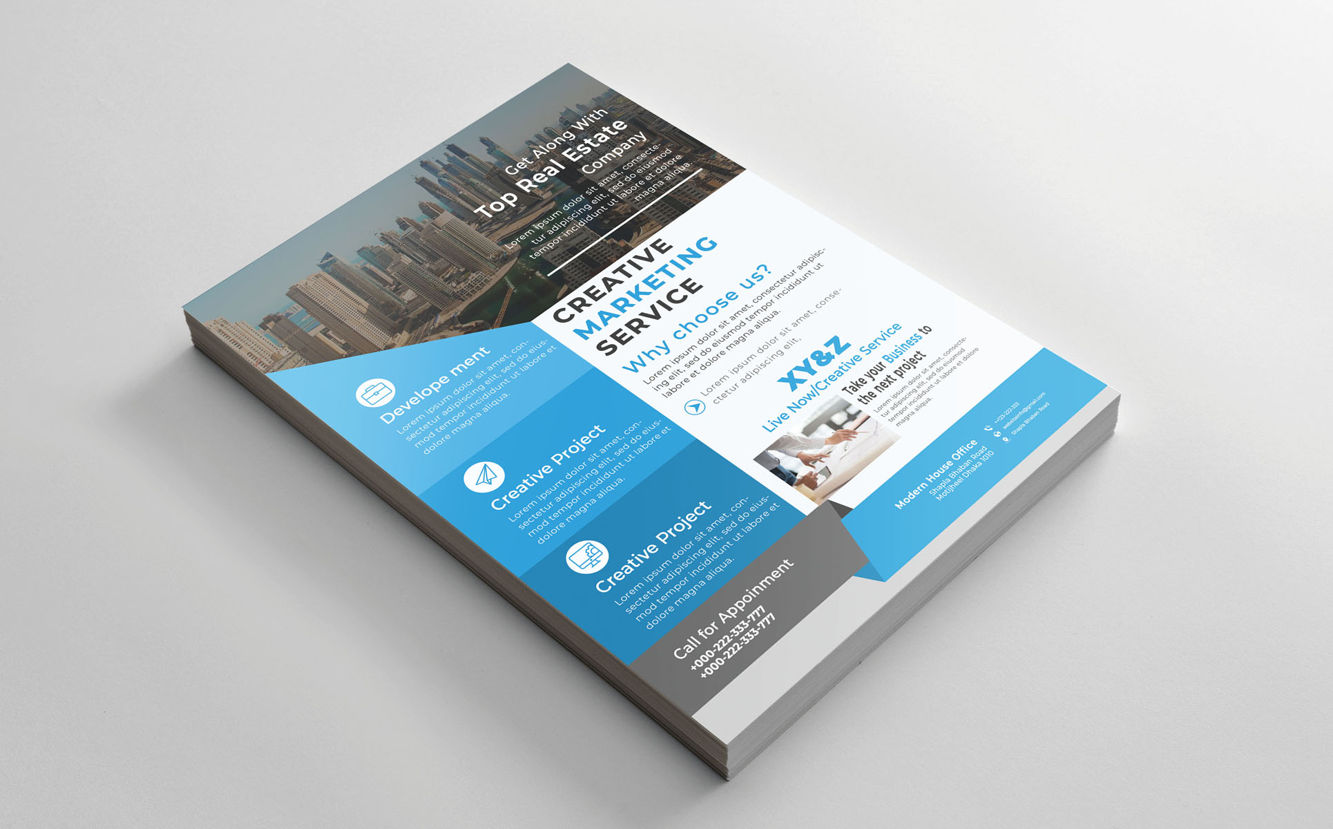 Download Фирменный стиль "Creative Business Flyer - Corporate Identity Template" / Creative Business Flyer - Corporate Identity Template - Фирменный стиль на тему графика a4,advertisement,advertising,agency,business,flyer,clean,company,consultant,corporate,creative,design,handout,leaflet,magazine,marketing,modern,multipurpose,newspaper,pamphlet