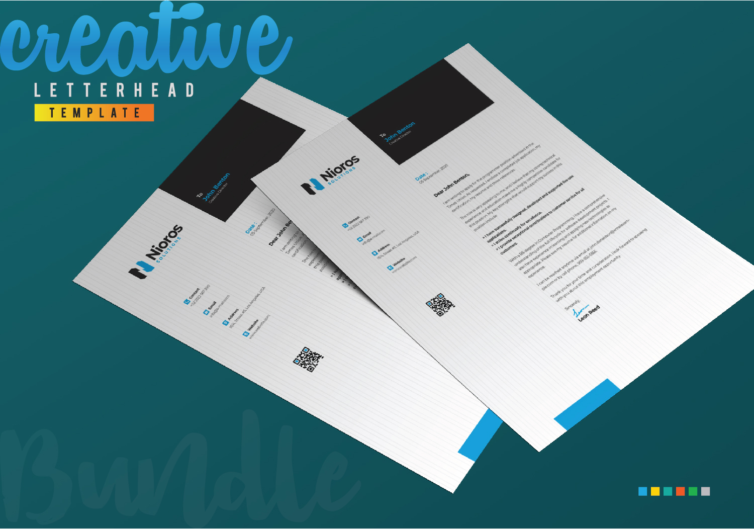 Download Фирменный стиль "Letterhead Design - Corporate Identity Template" / Letterhead Design - Corporate Identity Template - Фирменный стиль на тему графика letterhead design template bundle creative brand branding identity stationery corporate business company abstract clean professional minimal minimalist blue red