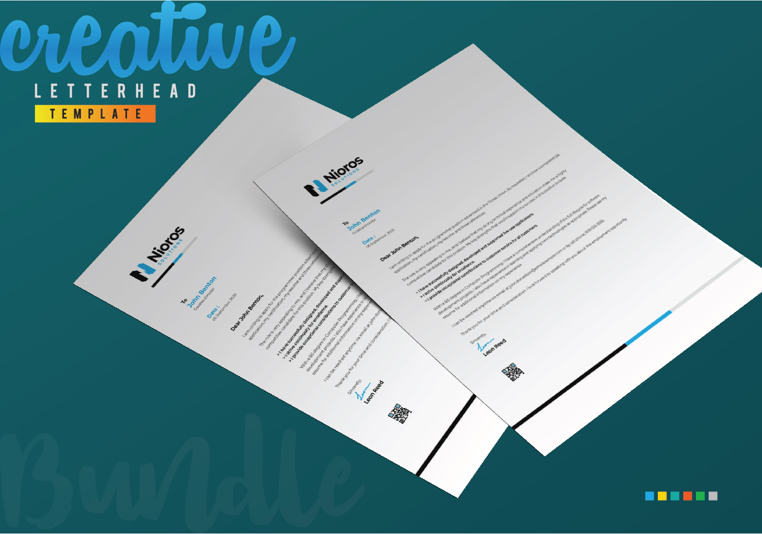 Download Фирменный стиль "Letterhead Design - Corporate Identity Template" / Letterhead Design - Corporate Identity Template - Фирменный стиль на тему графика letterhead design template bundle creative professional corporate clean business company brand branding stationery identity abstract blue minimal simple minimalist