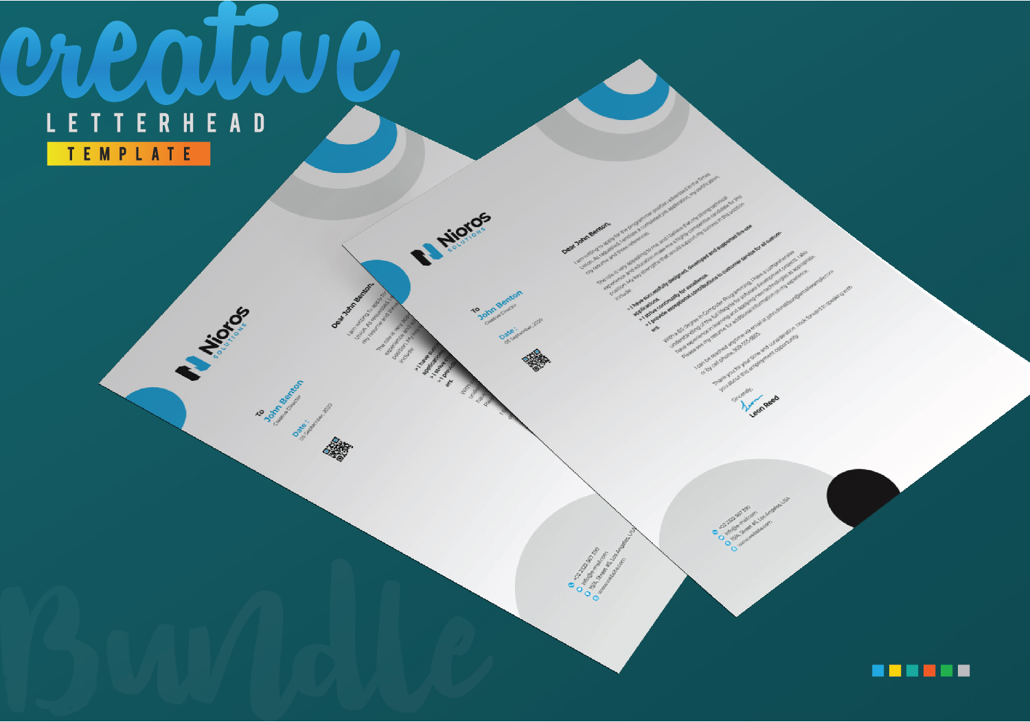 Download Фирменный стиль "Letterhead Design - Corporate Identity Template" / Letterhead Design - Corporate Identity Template - Фирменный стиль на тему графика letterhead design template bundle creative corporate abstract clean simple minimal minimalist brand identity branding business company letter print stationery