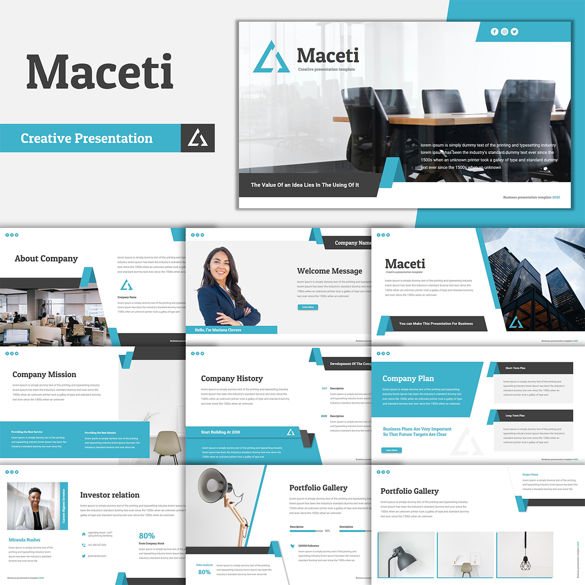 Maceti PowerPoint Template