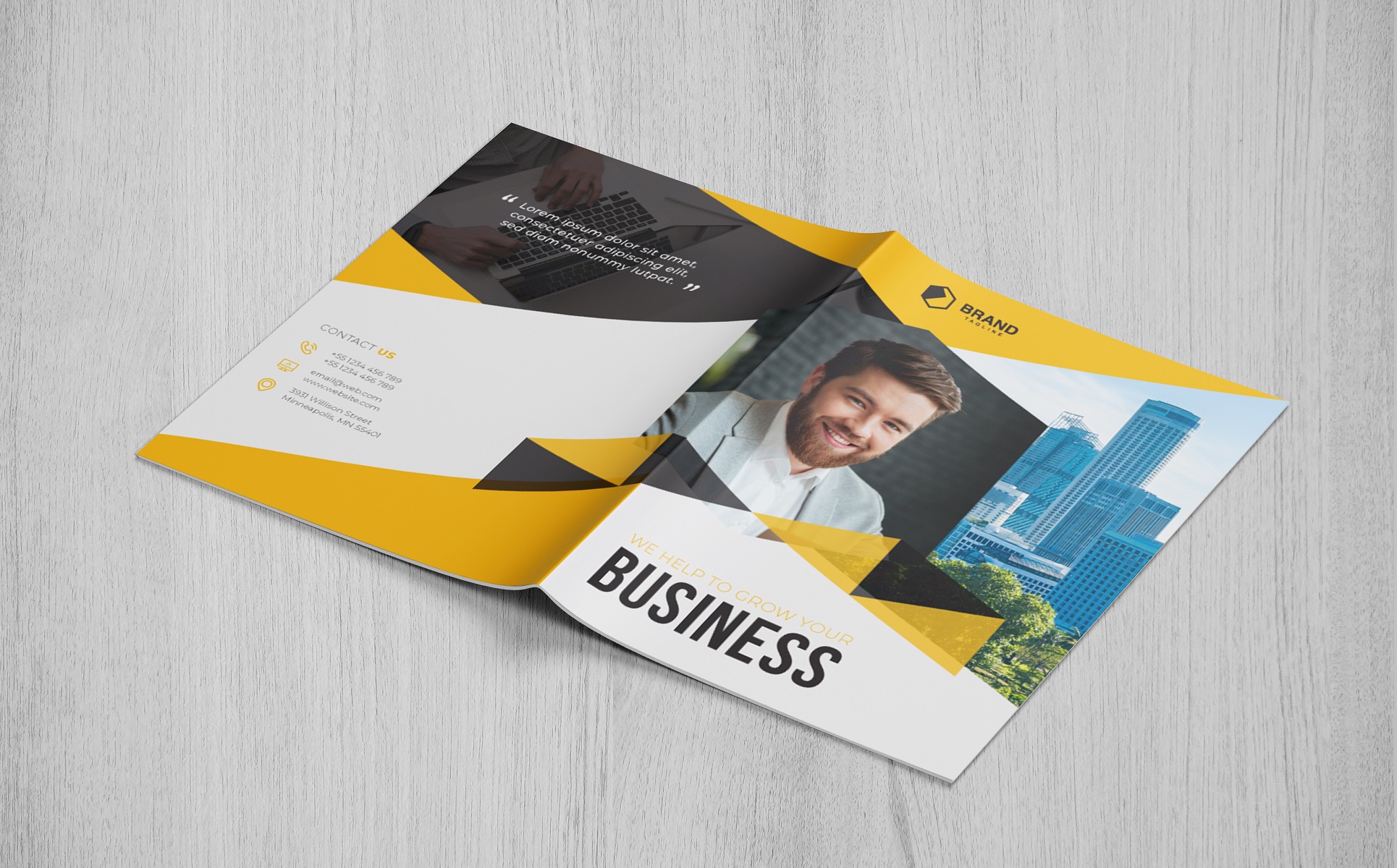 Download Фирменный стиль "Polygen Brochure - Corporate Identity Template" / Polygen Brochure - Corporate Identity Template - Фирменный стиль на тему графика brochure template layout corporate polygonal abstract modernundefined proposal report bookletundefined