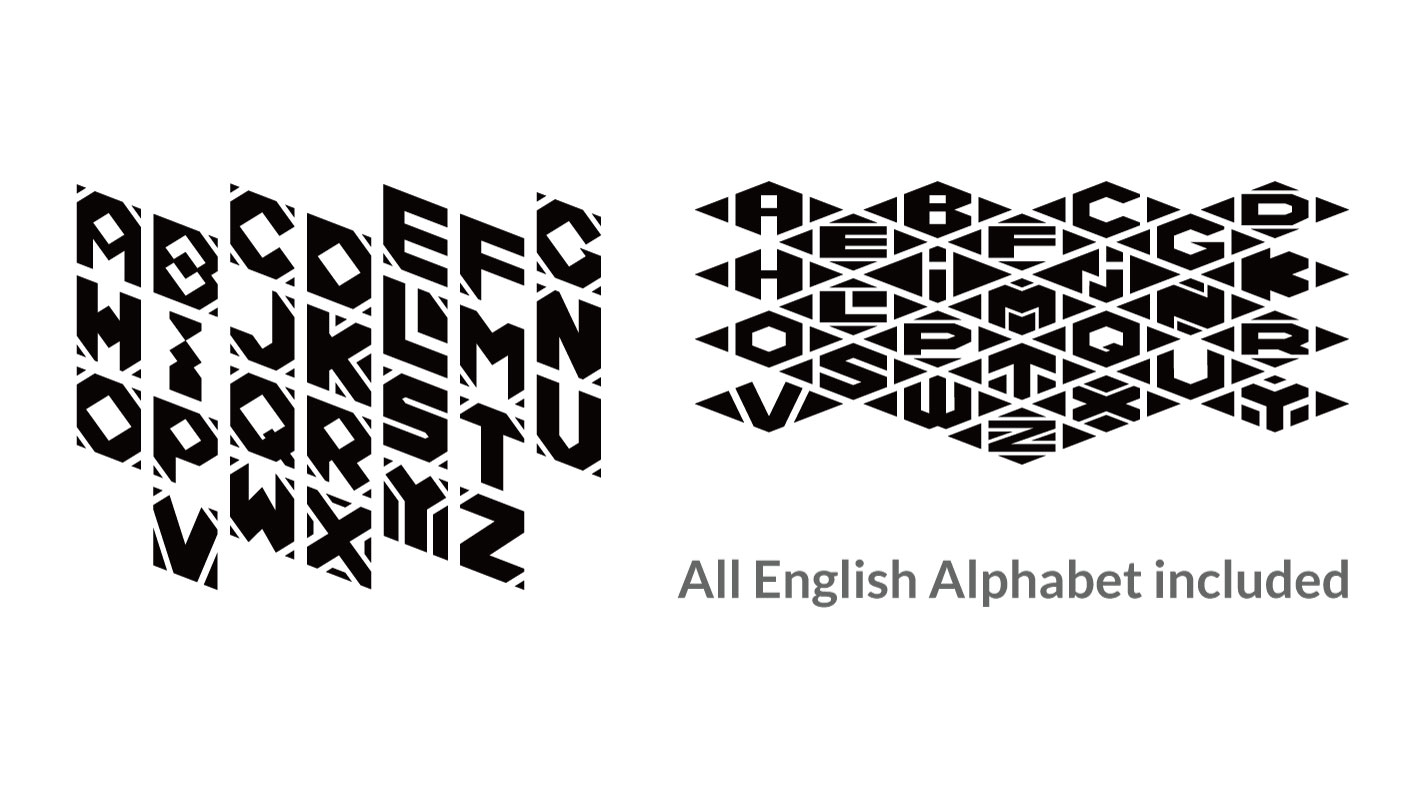 Download Шаблон логотипа "Three Words Cude Logo Template" / Three Words Cude Logo Template - Шаблон логотипа на тему графика words,english,alphabet,cube,capital,design,style,a-z,color,black,white