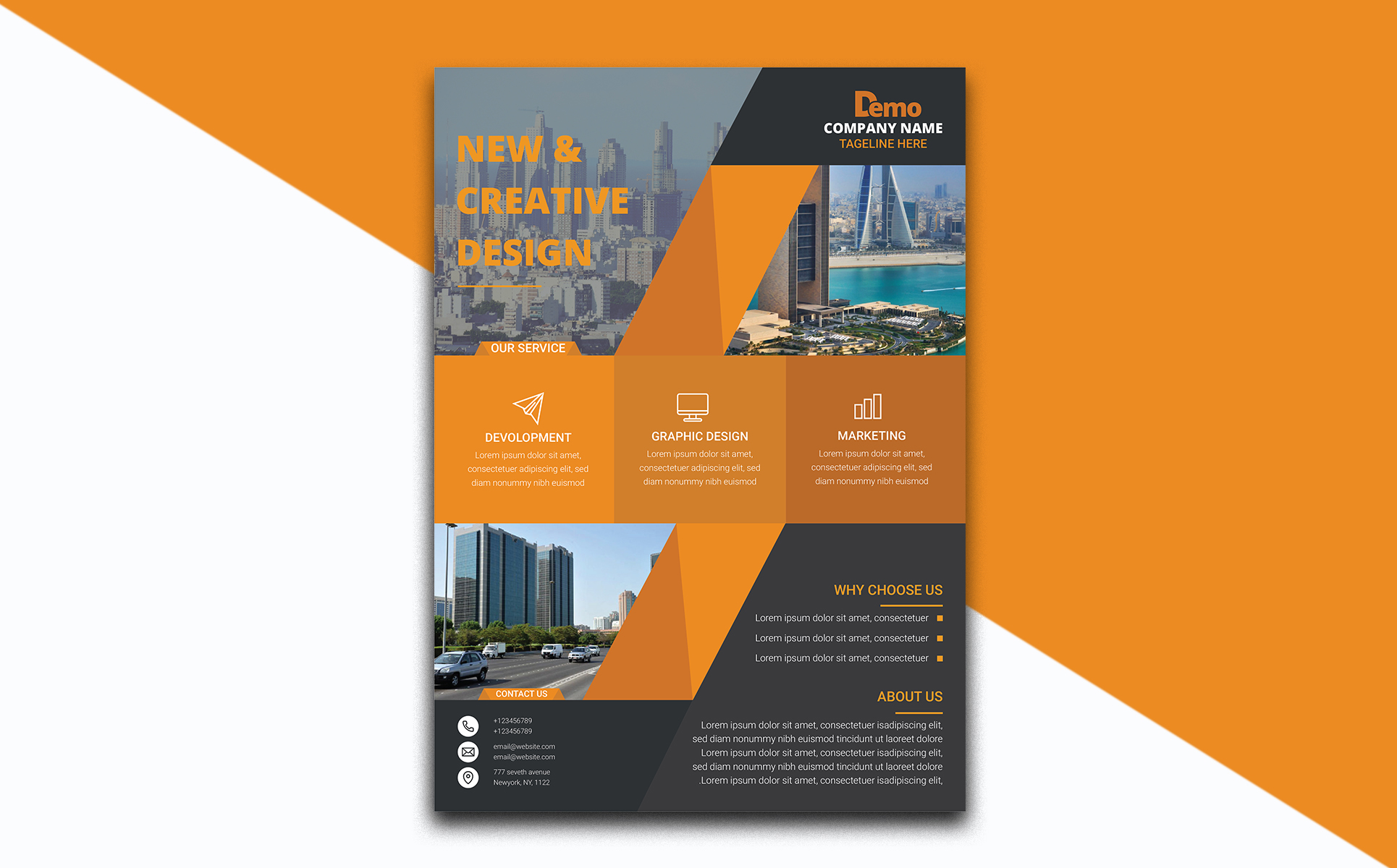 Download Фирменный стиль "Business Flyer - Corporate Identity Template" / Business Flyer - Corporate Identity Template - Фирменный стиль на тему графика a4 clean flyer corporatefler blue business corporate businessflyer template design magaziune businesscard news pepper catalog company creative brochure