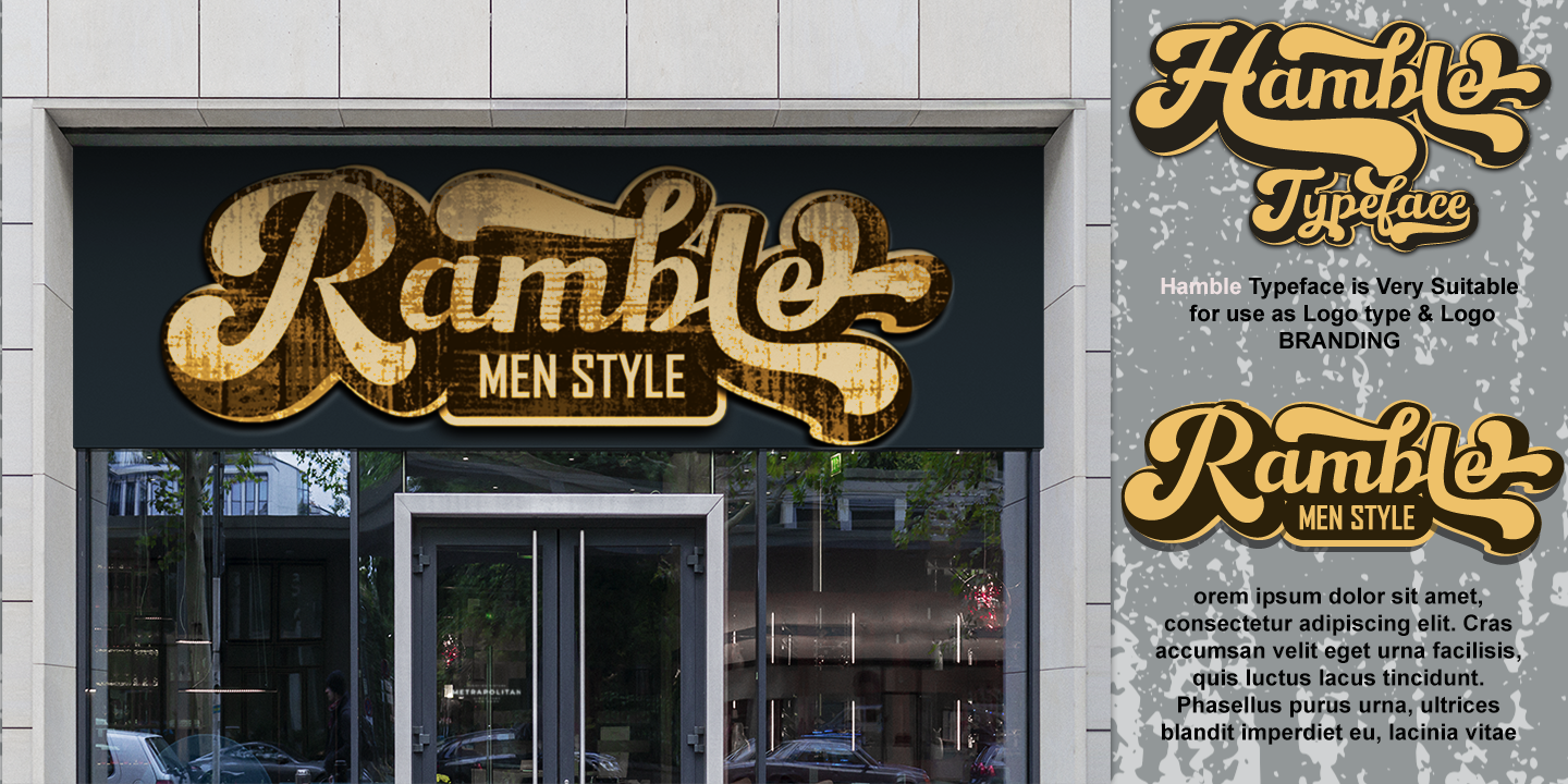 Download Шрифт "Hamble Font" / Hamble Font - Шрифт hamble,font,logo,type,retro,groovy,branding,poster,classic,script,lettering,bold,3d,realistic,fontundefined