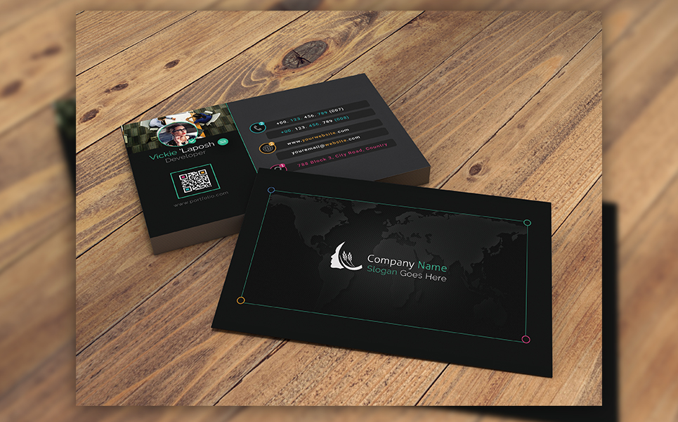 Download Фирменный стиль "Standard Business Card - Corporate Identity Template" / Standard Business Card - Corporate Identity Template - Фирменный стиль на тему графика 