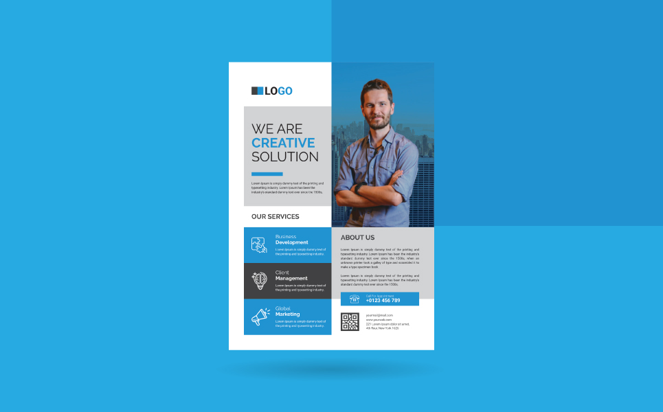 Download Фирменный стиль "Flyer - Corporate Identity Template" / Flyer - Corporate Identity Template - Фирменный стиль на тему графика flyer design corporate business travel food company promotion