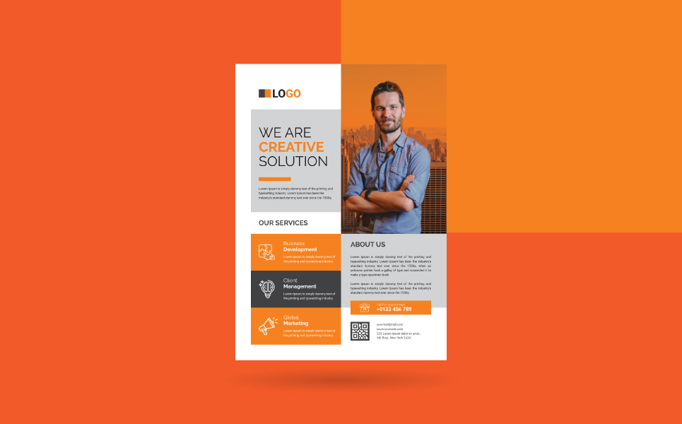 Download Фирменный стиль "Flyer - Corporate Identity Template" / Flyer - Corporate Identity Template - Фирменный стиль на тему графика flyer design corporate business travel food company promotion