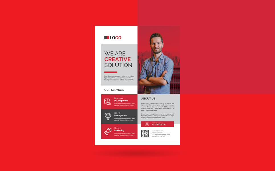 Download Фирменный стиль "Flyer - Corporate Identity Template" / Flyer - Corporate Identity Template - Фирменный стиль на тему графика flyer design corporate business travel food company promotion