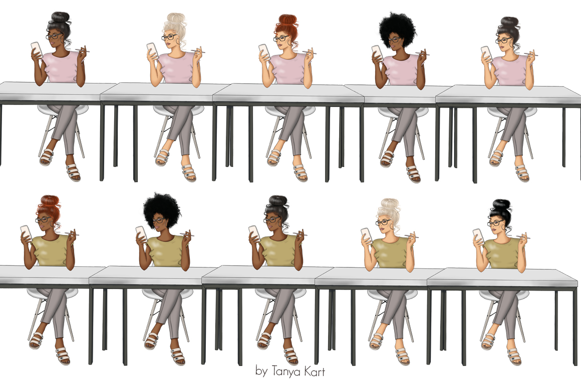 Download Иллюстрация "Do What You Love Clipart - Illustration" / Do What You Love Clipart - Illustration - Иллюстрация на тему графика planner stickers fashion illustration watercolor clipart girl afro babe boss planning life handdrawn graphics sublimation site texture bloging working