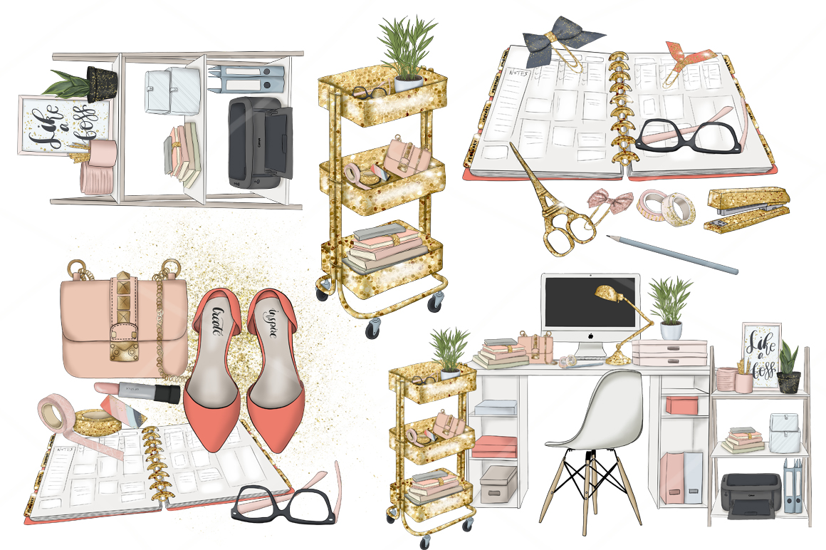 Download Иллюстрация "Plan With Me Graphic Design - Illustration" / Plan With Me Graphic Design - Illustration - Иллюстрация на тему графика graphic design clipart illustrations seamless patterns stickers icons girls coral blog planner fashion texture party business scrapbook lettering collection invitation