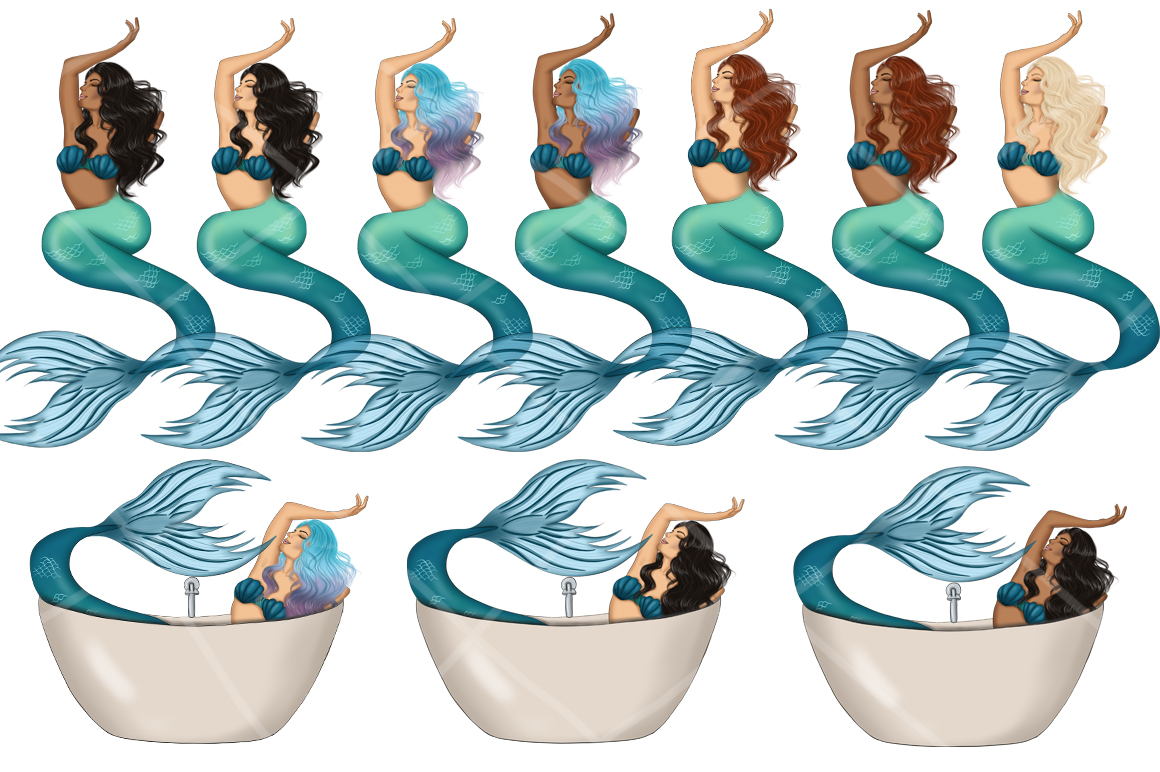 Download Иллюстрация "You're Mermaizing Clipart & Patterns - Illustration" / You're Mermaizing Clipart & Patterns - Illustration - Иллюстрация на тему графика mermaizing clipart patterns design patterned surface nautical turquoise girls stickers planner paper coral reef texture sea jellyfish seashell blue undine