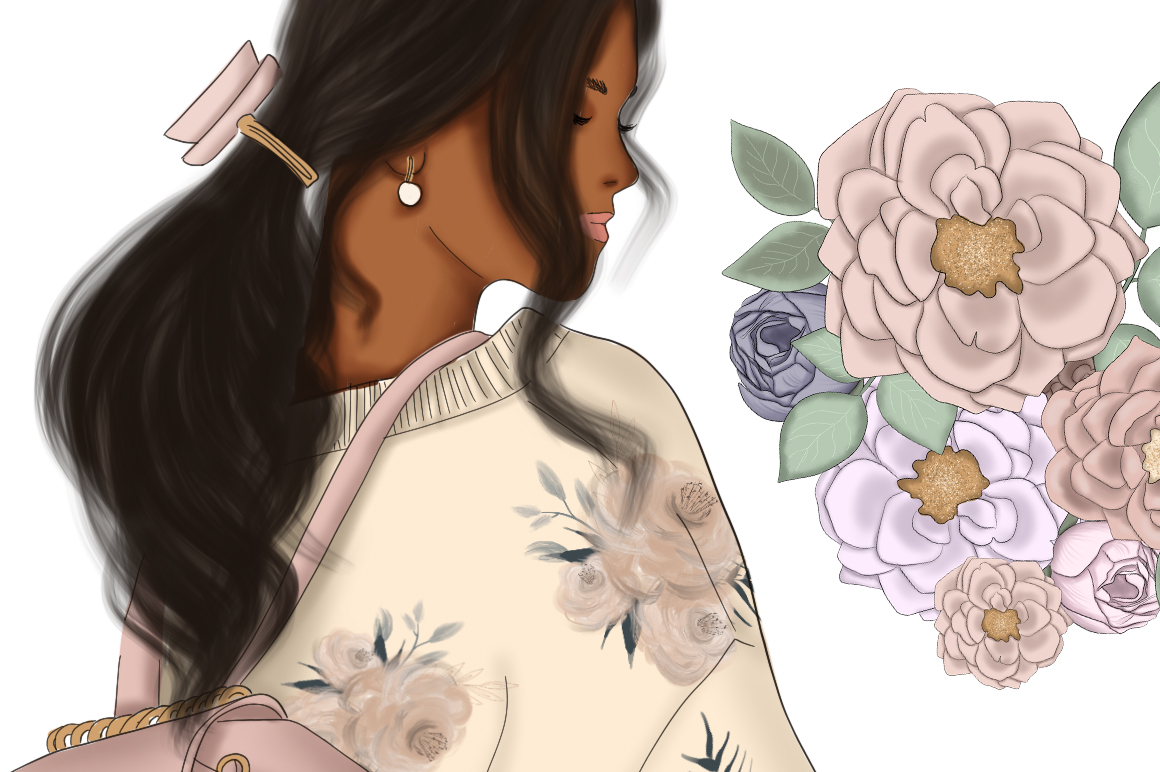 Download Иллюстрация "Spring Is In The Air Collection - Illustration" / Spring Is In The Air Collection - Illustration - Иллюстрация на тему графика spring,girls,floral,flowers,pattern,surface,fashion,paper,scrapbook,boss,summer,lettering,blog,texture,collection,clipart,web,icons,planner,sublimation