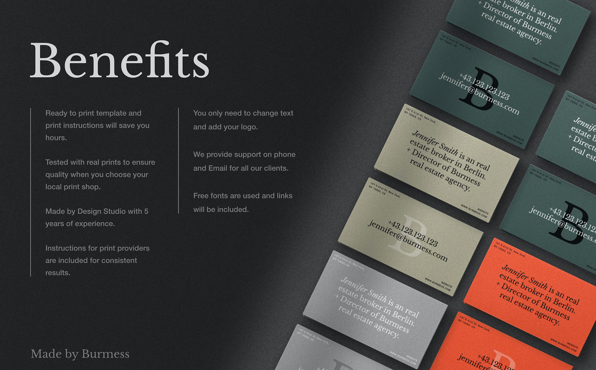 Download Фирменный стиль "Business Card for Real Estate Agents. - Corporate Identity Template" / Business Card for Real Estate Agents. - Corporate Identity Template - Фирменный стиль на тему графика businesscard template graphics realestate branding