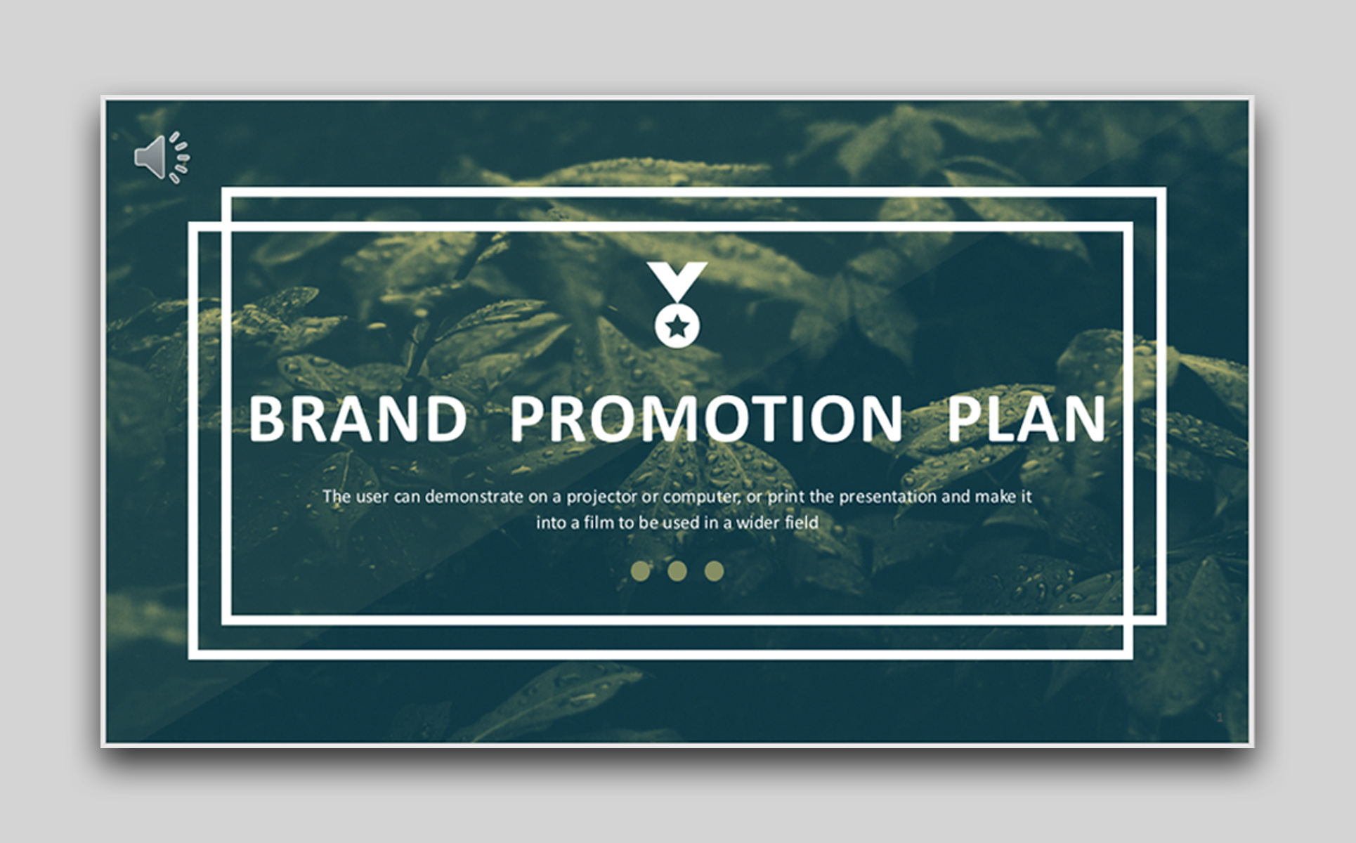 Business Brand Promotion Plan American & European Style PowerPoint Template