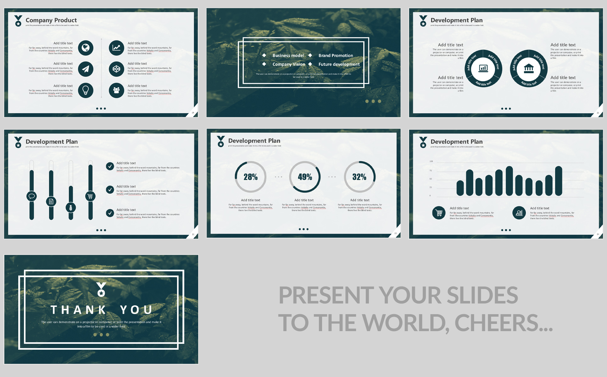 Business Brand Promotion Plan American & European Style PowerPoint Template