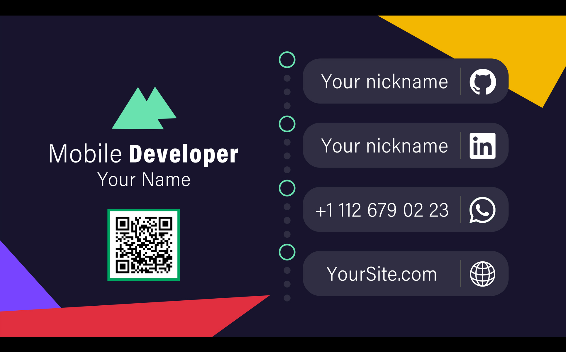Download Фирменный стиль "Business card for Mobile Developer - Corporate Identity Template" / Business card for Mobile Developer - Corporate Identity Template - Фирменный стиль на тему графика card,businesscard,business,psd,templatepsd,template,forbusiness,developer,mobile,app,mobiledeveloper,file,filepsd
