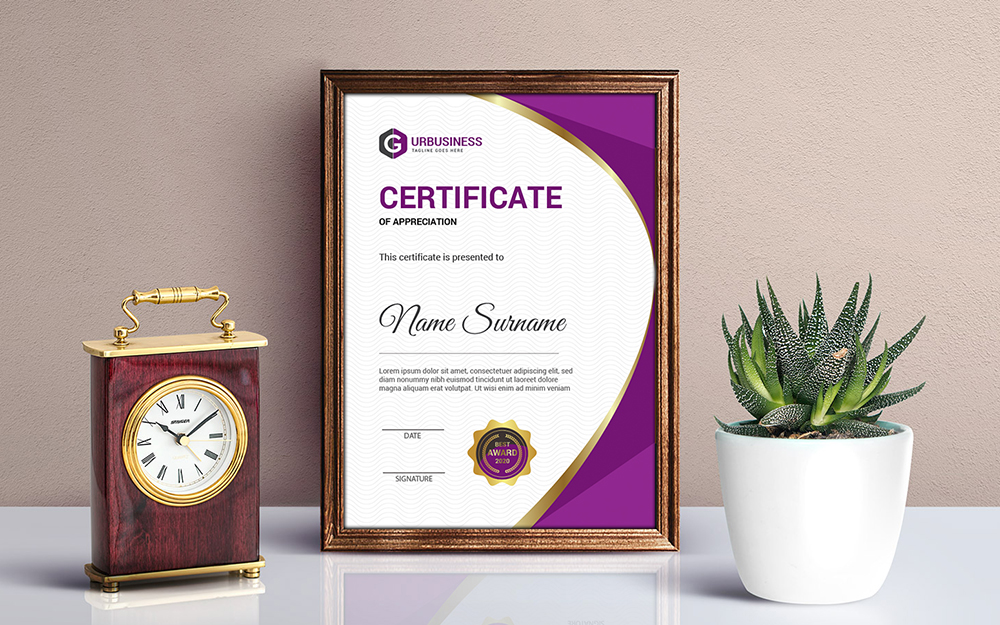 Download Шаблон сертификата "Achievement Vol 2 Certificate Template" / Achievement Vol 2 Certificate Template - Шаблон сертификата на тему графика achievement,appreciation,award,diploma,completion,acknowledgement,landscape,eyelash,nail,extension,modern,luxury,vertical,professional,training,red,blue,gold,green,yellow