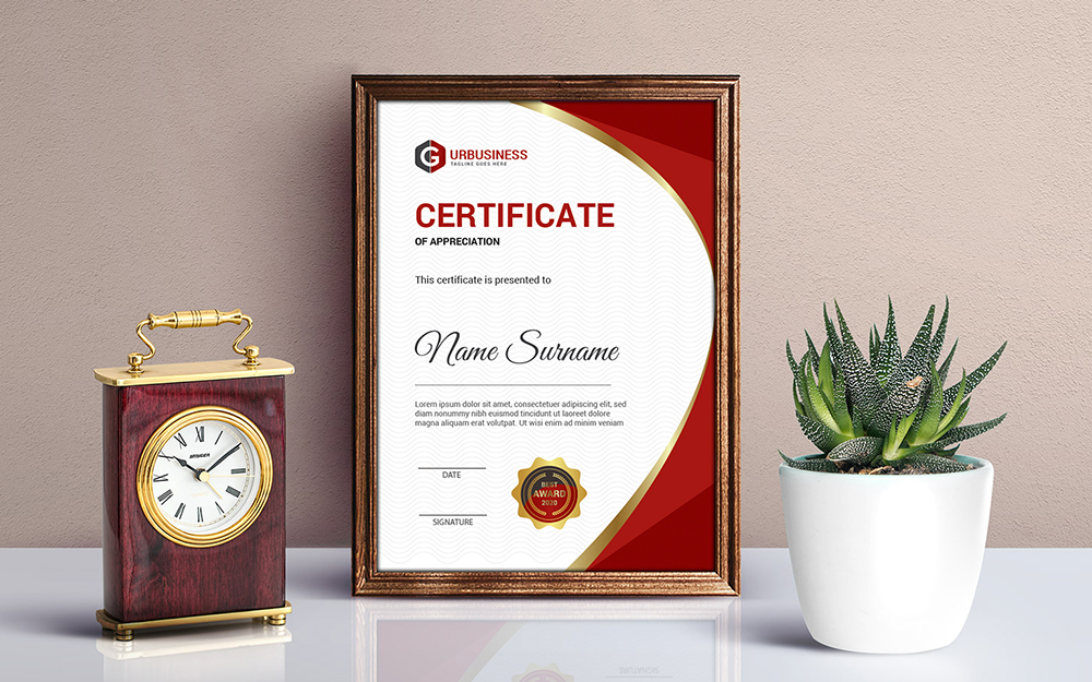 Download Шаблон сертификата "Achievement Vol 2 Certificate Template" / Achievement Vol 2 Certificate Template - Шаблон сертификата на тему графика achievement,appreciation,award,diploma,completion,acknowledgement,landscape,eyelash,nail,extension,modern,luxury,vertical,professional,training,red,blue,gold,green,yellow