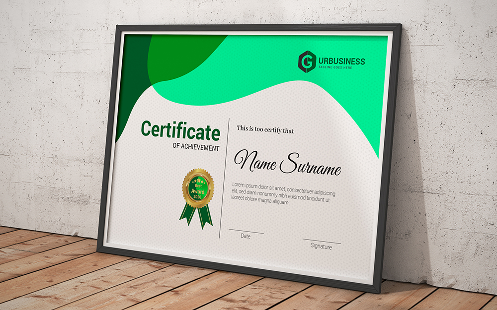 Download Шаблон сертификата "Completion Certificate Template" / Completion Certificate Template - Шаблон сертификата на тему графика achievement,appreciation,award,diploma,completion,acknowledgement,landscape,eyelash,nail,extension,modern,luxury,vertical,professional,training,red,blue,gold,green,yellowundefined