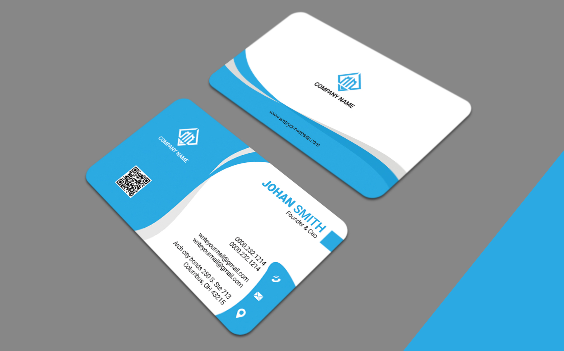 Download Фирменный стиль "Business Card Design - Corporate Identity Template" / Business Card Design - Corporate Identity Template - Фирменный стиль на тему графика card,businesscard,business,corporate,creative,modern,minimal,impressive,exclusive,elegant,clean,company,stationary,template,psd,sky,red,ash,green,orang