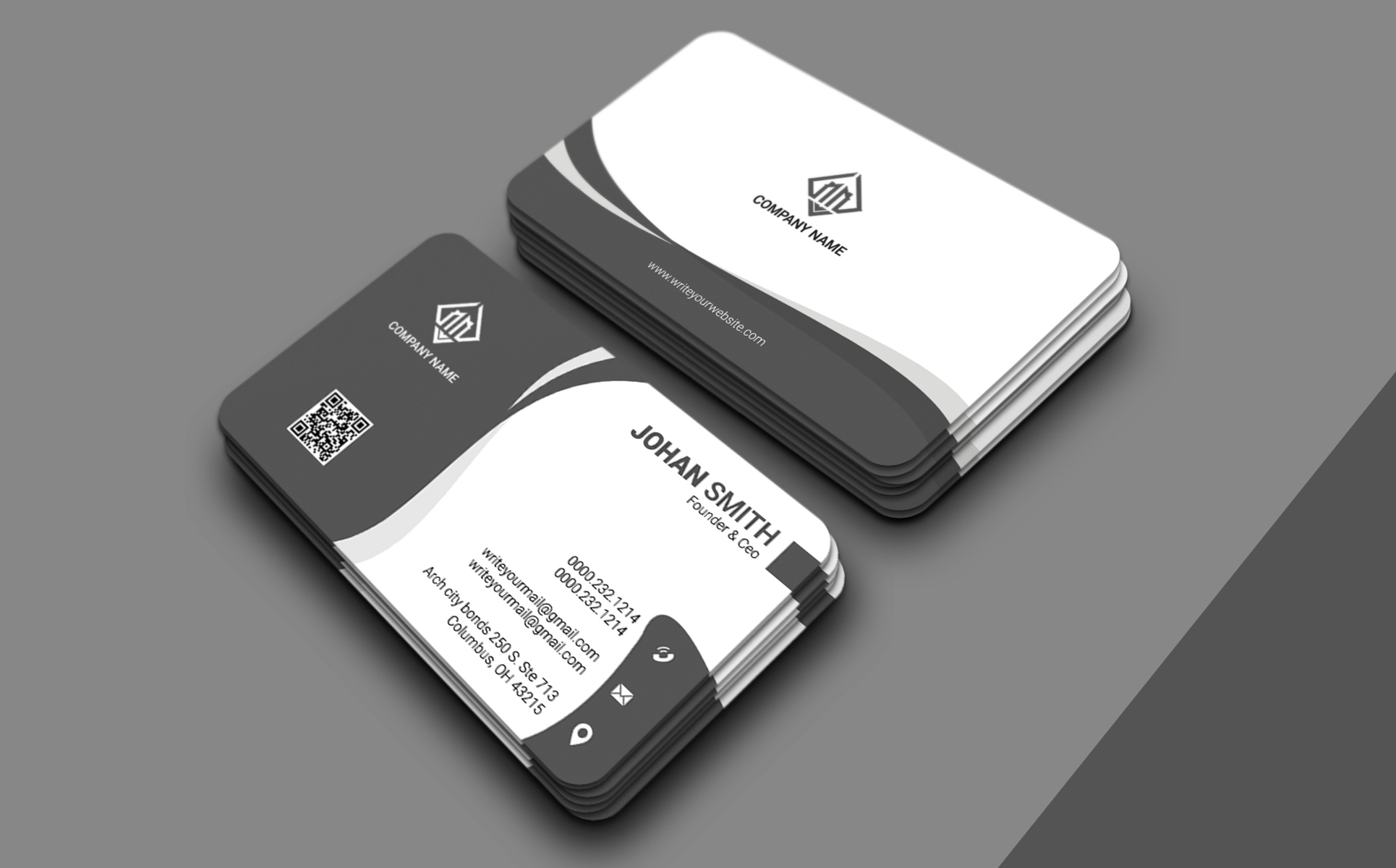 Download Фирменный стиль "Business Card Design - Corporate Identity Template" / Business Card Design - Corporate Identity Template - Фирменный стиль на тему графика card,businesscard,business,corporate,creative,modern,minimal,impressive,exclusive,elegant,clean,company,stationary,template,psd,sky,red,ash,green,orang