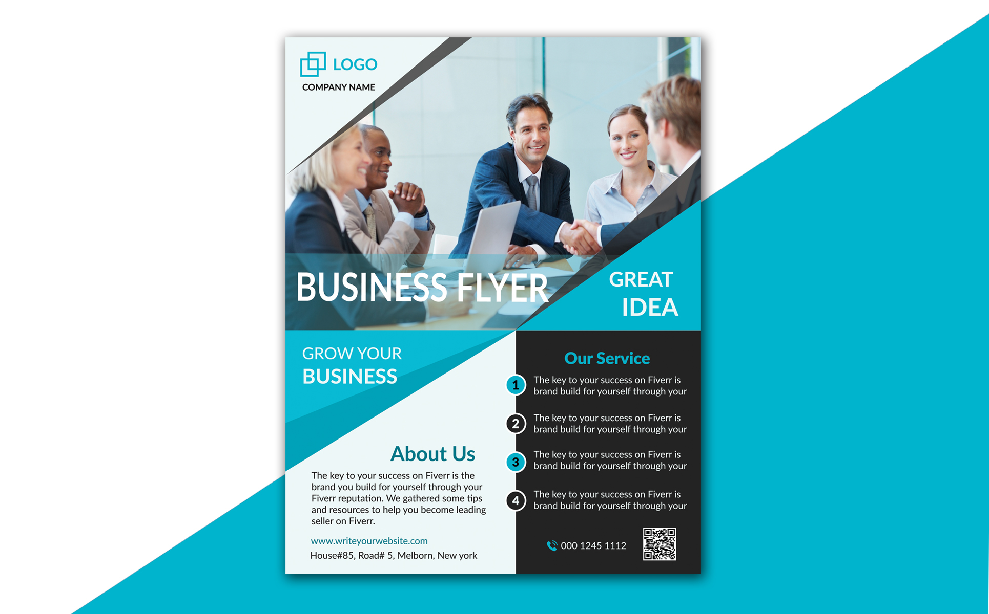 Download Фирменный стиль "Business Flyer Design - Corporate Identity Template" / Business Flyer Design - Corporate Identity Template - Фирменный стиль на тему графика flyer,corporate,business,creative,elegant,impressive,clean,editable,a4,template,psd,brouchare,templatedesign,graphic,identy,company,eye,catching,minimalist,leflet