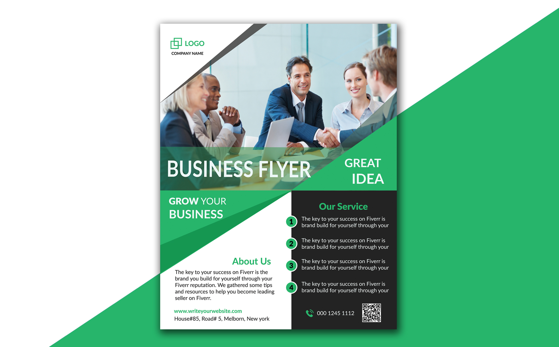 Download Фирменный стиль "Business Flyer Design - Corporate Identity Template" / Business Flyer Design - Corporate Identity Template - Фирменный стиль на тему графика flyer,corporate,business,creative,elegant,impressive,clean,editable,a4,template,psd,brouchare,templatedesign,graphic,identy,company,eye,catching,minimalist,leflet