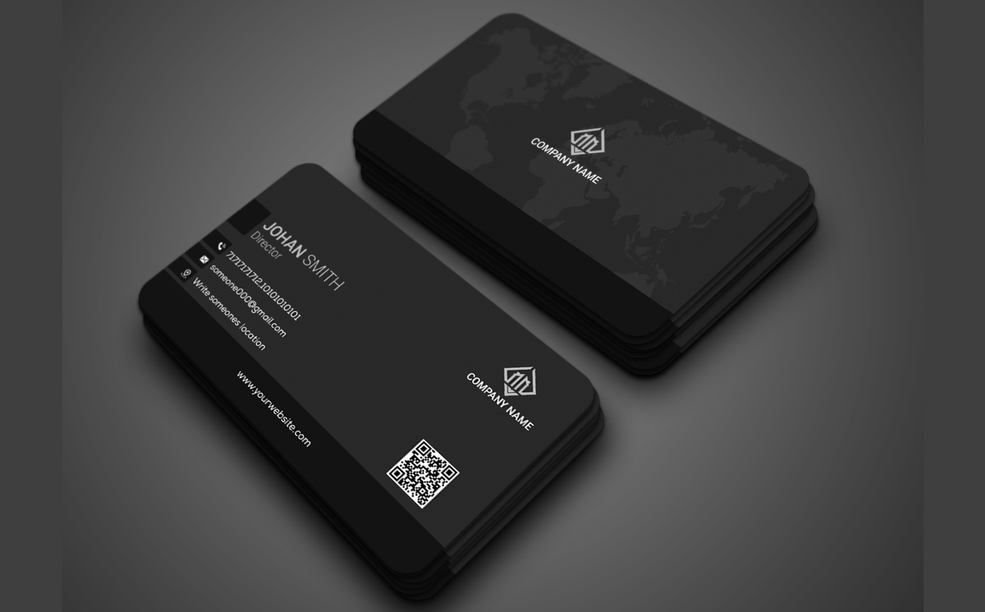 Download Фирменный стиль "Black Business Card - Corporate Identity Template" / Black Business Card - Corporate Identity Template - Фирменный стиль на тему графика black,businesscard,business,card,stationary,dark,creative,corporate,psd,template,identy,visiting,latterhed,red,green,sky,realestate,minimalist,clean,modern