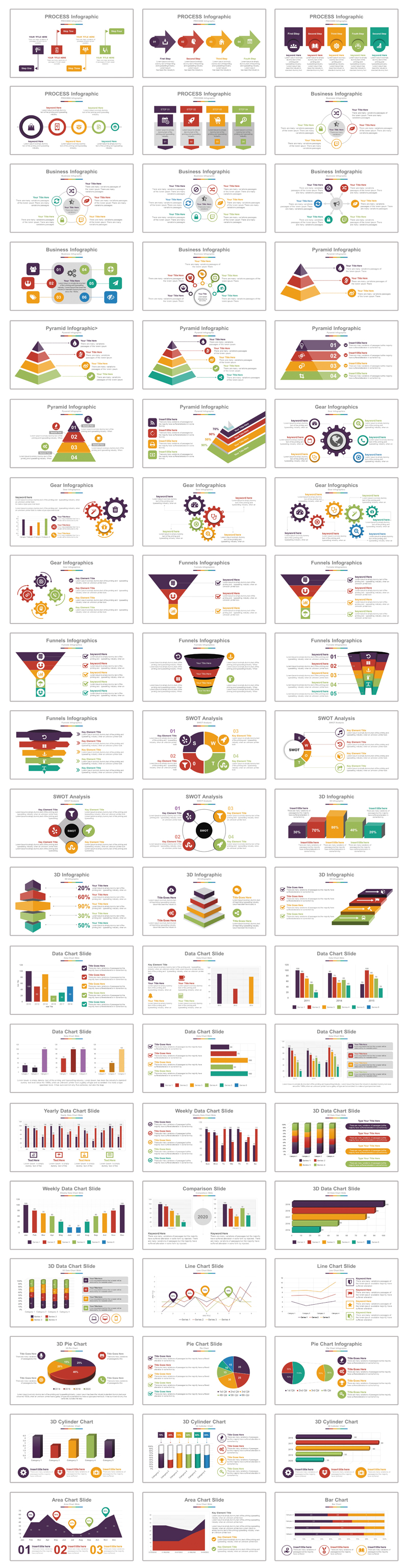 Modern Vertical Presentation PowerPoint Template