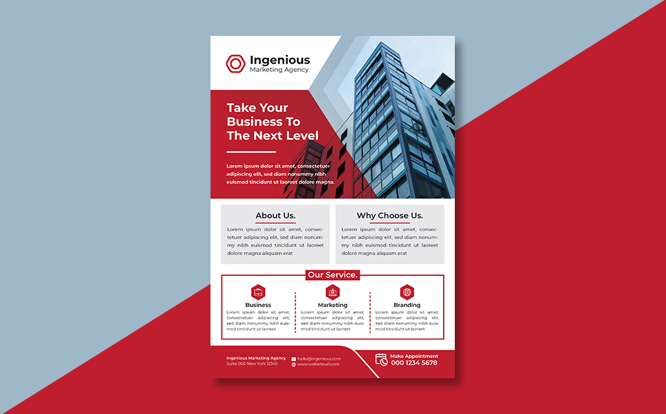 Download Фирменный стиль "Business Flyer - Corporate Identity Template" / Business Flyer - Corporate Identity Template - Фирменный стиль на тему графика corporate flyer business template agency a4 size advert advertisement business clients company digital investment letter marketing media personal simple