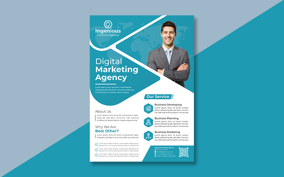 Download Фирменный стиль "Business Flyer V2 - Corporate Identity Template" / Business Flyer V2 - Corporate Identity Template - Фирменный стиль на тему графика a4 size advert advertisement business clients company corporate digital flyer investment letter marketing media personal photography project promotion property publication