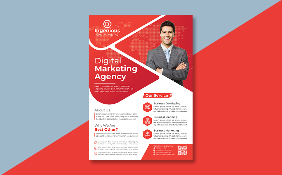 Download Фирменный стиль "Business Flyer V2 - Corporate Identity Template" / Business Flyer V2 - Corporate Identity Template - Фирменный стиль на тему графика a4 size advert advertisement business clients company corporate digital flyer investment letter marketing media personal photography project promotion property publication