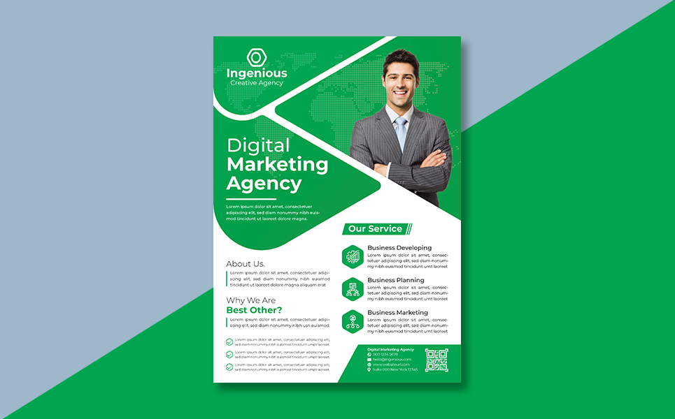 Download Фирменный стиль "Business Flyer V2 - Corporate Identity Template" / Business Flyer V2 - Corporate Identity Template - Фирменный стиль на тему графика a4 size advert advertisement business clients company corporate digital flyer investment letter marketing media personal photography project promotion property publication