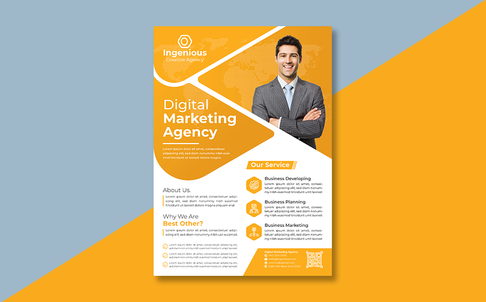 Download Фирменный стиль "Business Flyer V2 - Corporate Identity Template" / Business Flyer V2 - Corporate Identity Template - Фирменный стиль на тему графика a4 size advert advertisement business clients company corporate digital flyer investment letter marketing media personal photography project promotion property publication