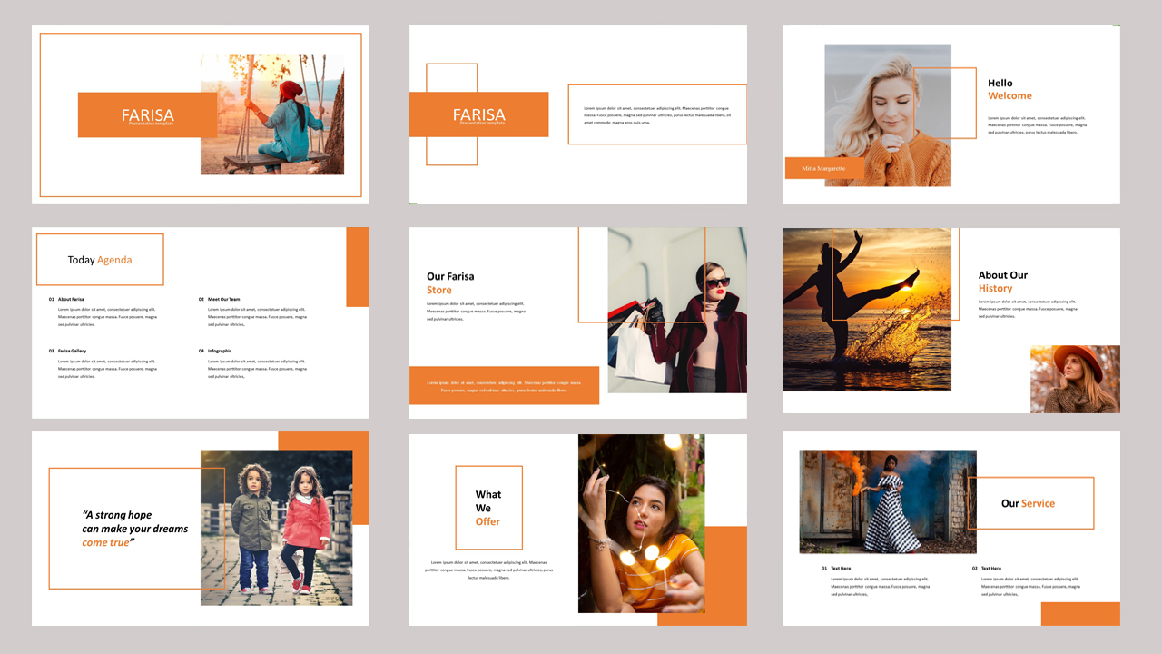 Farisa Creative Business PowerPoint Template