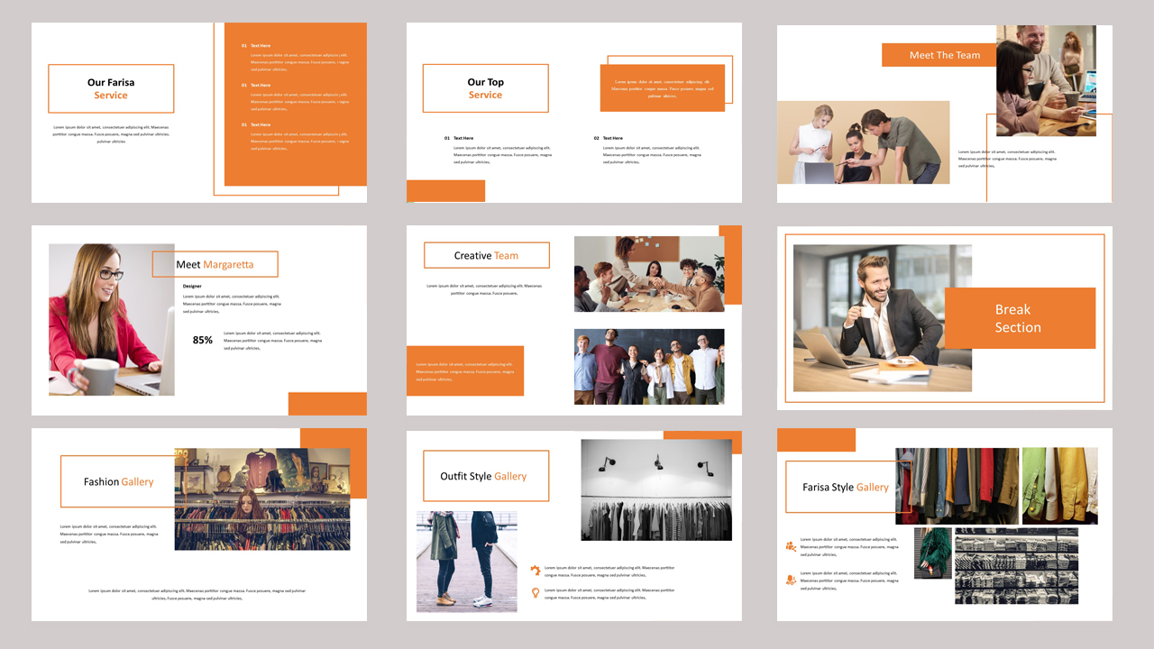 Farisa Creative Business PowerPoint Template