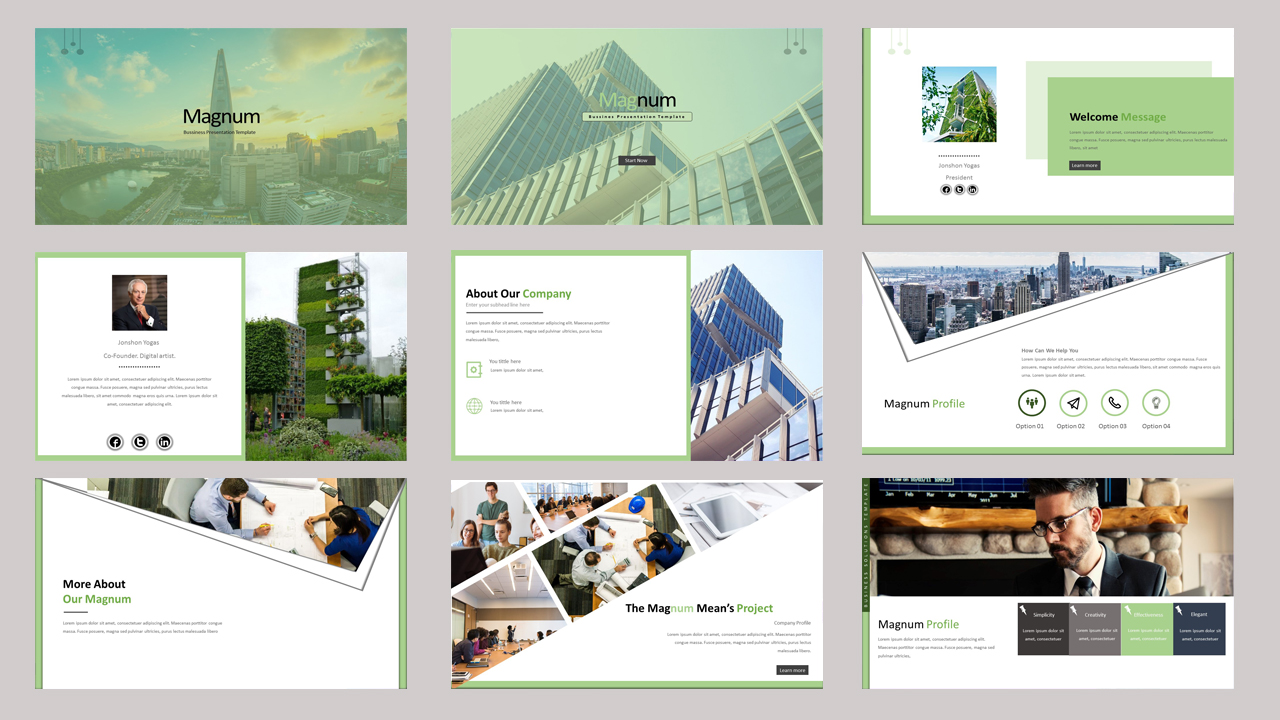 Magnum Creative Business PowerPoint Template
