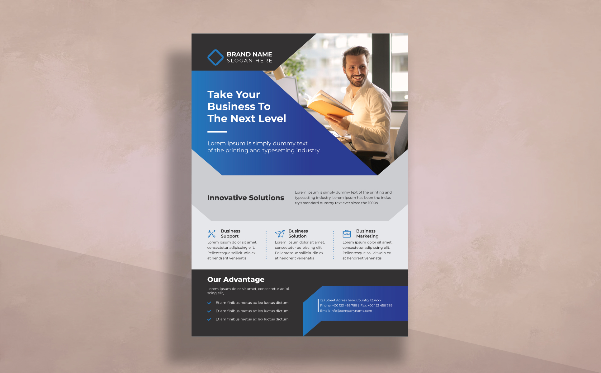 Download Фирменный стиль "Flyer - Corporate Identity Template" / Flyer - Corporate Identity Template - Фирменный стиль на тему графика a4,advertisement,advertising,agency,business,flyer,clean,company,consultant,corporate,creative,design,handout,leaflet,magazine,marketing,modern,multipurpose,newspaper,pamphlet,photoshop,poste