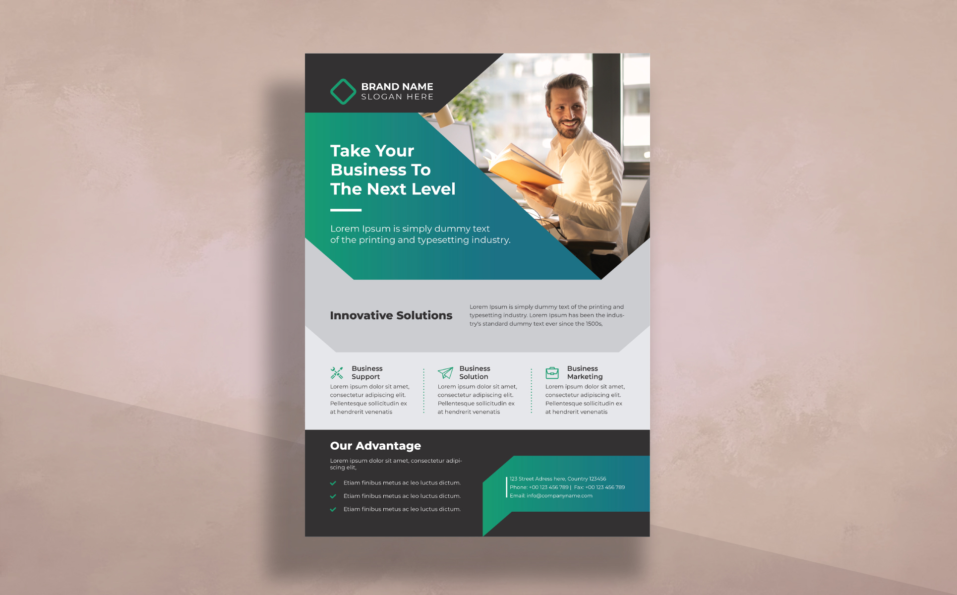 Download Фирменный стиль "Flyer - Corporate Identity Template" / Flyer - Corporate Identity Template - Фирменный стиль на тему графика a4,advertisement,advertising,agency,business,flyer,clean,company,consultant,corporate,creative,design,handout,leaflet,magazine,marketing,modern,multipurpose,newspaper,pamphlet,photoshop,poste