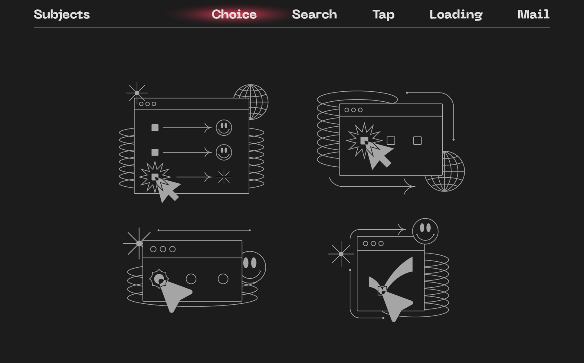 Download Иллюстрация "Tokyo Ilustrations Pack - Illustration" / Tokyo Ilustrations Pack - Illustration - Иллюстрация на тему графика illustrations,set,pack,vector,outline,stroke,mail,choice,loading,search,tap